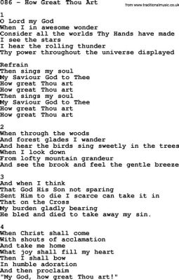 how great thou art chords and lyrics What a wonderful way to explore the depths of faith through music!